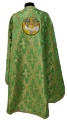 Priest Vestment, Greek Style, Brocade Fabric with Sewn Galloon