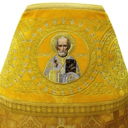 Priest Vestment Combined Brocade with Embroidered Epitrachelion, Embroidery "Circle"