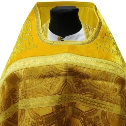 Priest Vestment Combined Brocade with Embroidered Epitrachelion, Embroidery "Circle"