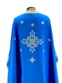 Priest Vestments, Greek Style, Embroidered with French Cross Stitch on Gabardine with Sewn-on Galloon