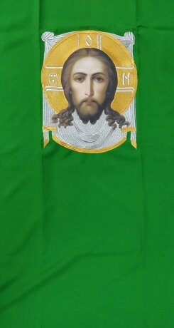 Epitaphios Veil with Icon (The Holy Mandylion)