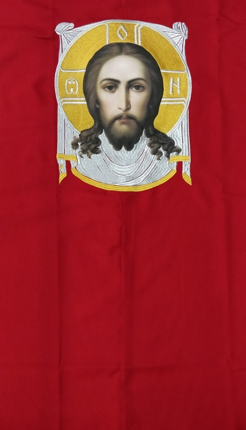 Epitaphios Veil with Icon (The Holy Mandylion)