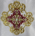 Combined Priest Vestment Embroidered on Brocade with Embroidered Icons, Embroidery "Paschal"