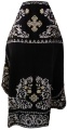 Priest Vestment, Embroidered on Velvet, Embroidery "Rose" with Embroidered Galloon