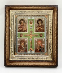 Icon of the Mother of God: "Four-Part" 22.5×25.5