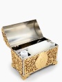 Baptismal Box, Nickel-Gold 15×8×13