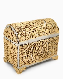 Baptismal Box, Nickel-Gold 15×8×13