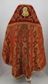 Priest Vestments, combined, made of brocade, with embroidered epitrachelion and icon of the Mother of God "Pochaev"