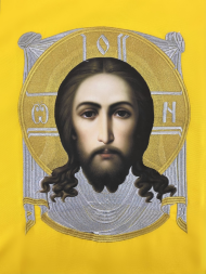 Epitaphios with the Icon of the Mandylion and Prayer