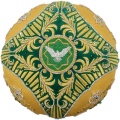 Miter "Crown" gold - green