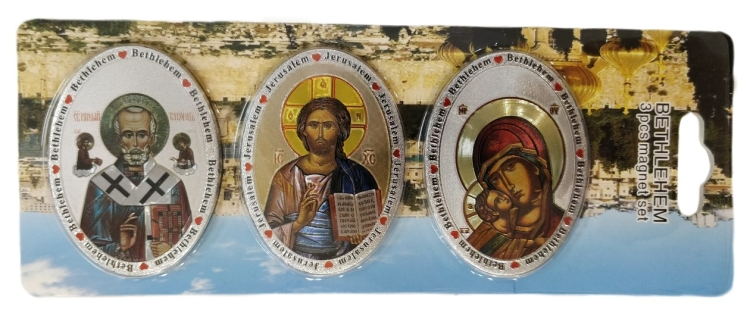 Magnets 3 pieces, size 6.5×5 cm