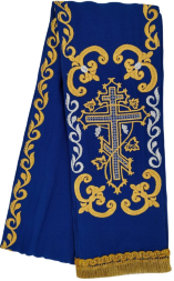 Bookmark "Cross" blue
