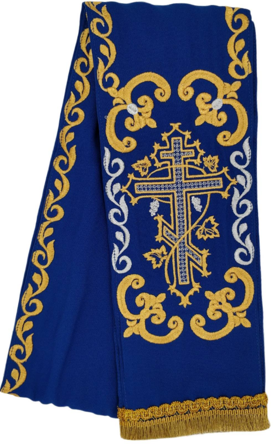 Bookmark "Cross" blue