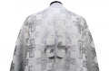 Priest Vestments Greek Style, Brocade Fabric "Patriarchal Cross" with Sewn Braid