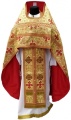 Priest Vestments Made of Greek Brocade with Sewn Galloon