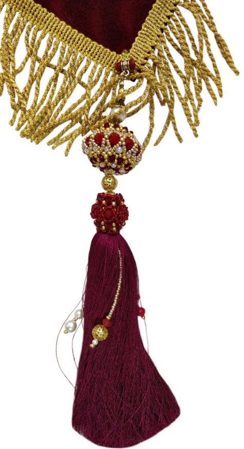 Embroidered Epitaphios on Velvet