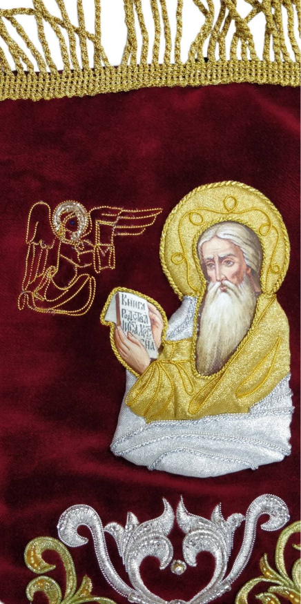 Embroidered Epitaphios on Velvet