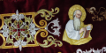 Embroidered Epitaphios on Velvet