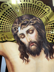 Painted Golgotha with Attendants 250×150 cm