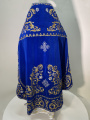 Priest Vestments, Embroidered on Velvet, "Rose" Embroidery with Embroidered Galloon