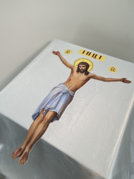 Crucifixion of the Savior, printed on plastic 47.5×60cm