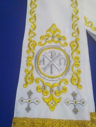 Bookmark "Labarum Cross" white