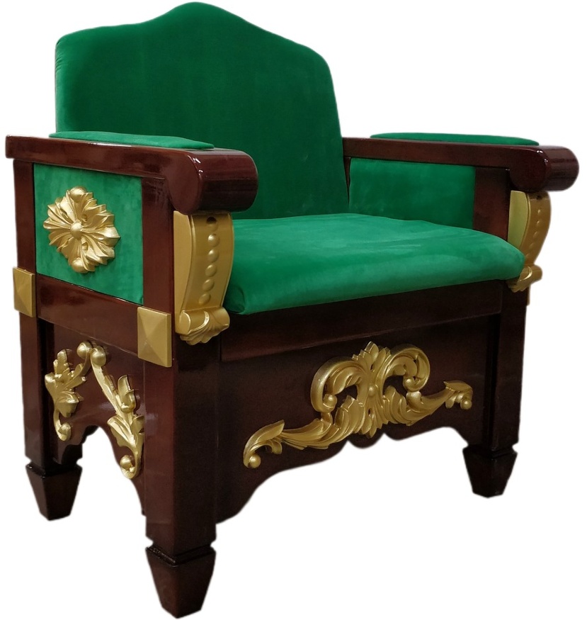 Throne Chair No. 9 decorative gilding 77×60cm (height 88cm)