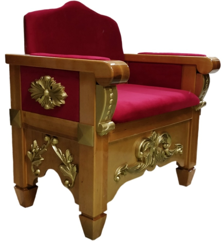 Throne Chair No. 9 decorative gilding 77×60cm (height 88cm)