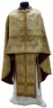 Priest Vestments, Greek Style, Brocade Fabric with Sewn Galloon