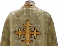 Priest Vestments, Greek Style, Brocade Fabric with Sewn Galloon