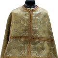 Priest Vestments, Greek Style, Brocade Fabric with Sewn Galloon