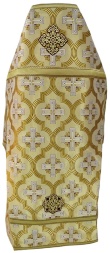 Priest Vestments Made of Greek Brocade with Sewn Galloon
