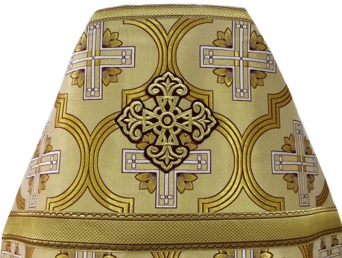 Priest Vestments Made of Greek Brocade with Sewn Galloon