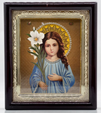 Icons rectangular wooden frame