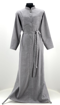 Thin fabrics (overcassock with wrap closure)