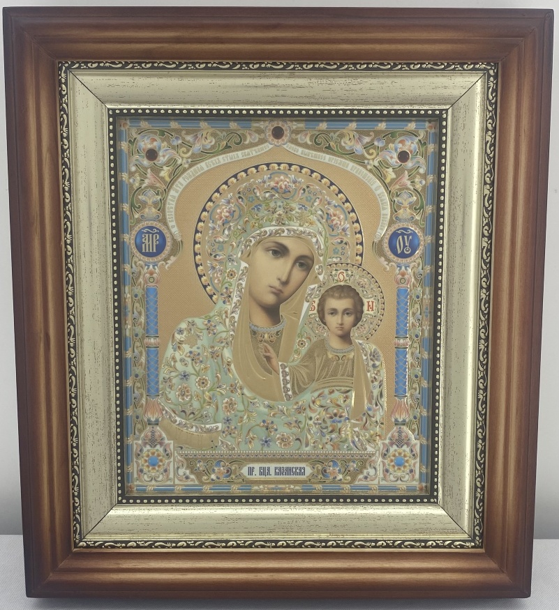 Icoane „Perechea Cununiei” (litografie, cumpărată, alb-negru, ramă colorată, producție) 26×23 cm