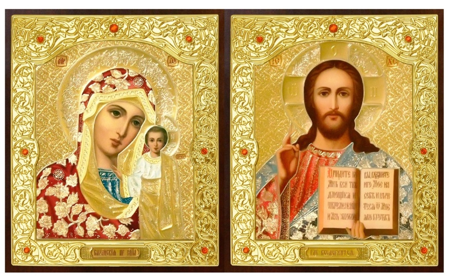 Icoană: „Perechea Nunții” (Sofrino culoare) 18x21