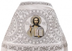 Vesminte preoțești, brodate pe catifea, broderie „Cerc” cu galon brodat