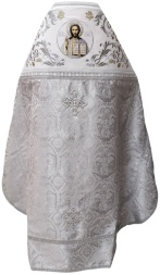 Vesminte preoțești combinate din brocart „Îngeri”, cu umăr brodat, Broderie „Trandafir”