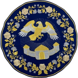 Orleț brodat, fără franjuri