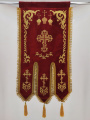 Prapori (pereche Maica Domnului și Mântuitorul) broderie „Cupolă”