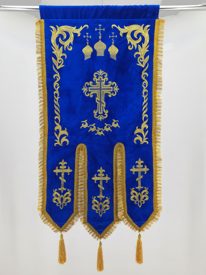 Prapori (pereche Maica Domnului și Mântuitorul) broderie „Cupolă”