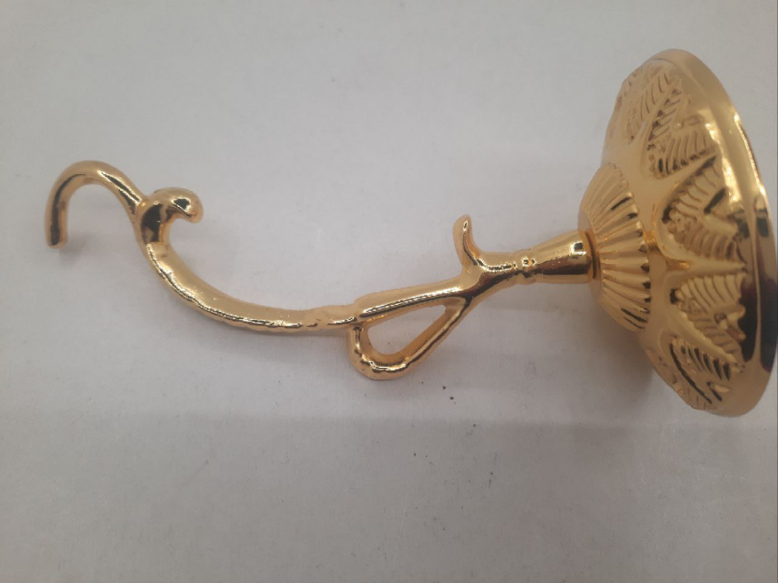 Suport pentru candelă suspendată Ø7cm lungime 13cm (China, auriu)