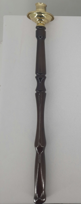 Sfeșnic Diaconesc, de mână, (mâner sculptat din lemn) 59cm