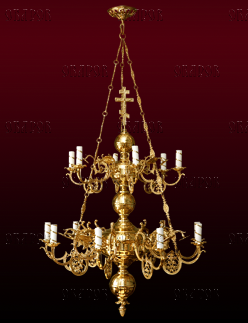 Panikadilo cu 2 niveluri, 15 lumânări (No. 36)