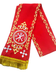 Semn de carte „Crucea Labarum” roșu