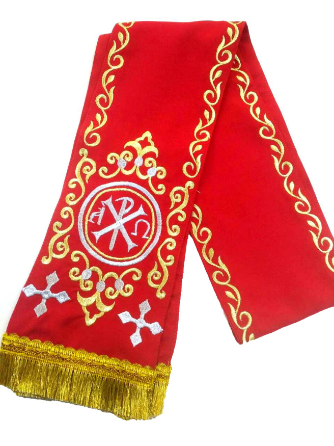 Semn de carte „Crucea Labarum” roșu