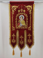Steaguri bisericești (pereche cu Sfântul Mare Mucenic Pantelimon și Sfântul Mare Mucenic Dimitrie al Tesalonicului) broderie „Cupolă”