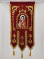 Steaguri bisericești (pereche cu Sfântul Mare Mucenic Pantelimon și Sfântul Mare Mucenic Dimitrie al Tesalonicului) broderie „Cupolă”