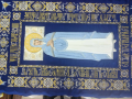 Epitaf al Maicii Domnului pe catifea 165×100cm (broderie ornament, mijloc brodat și cusut manual)